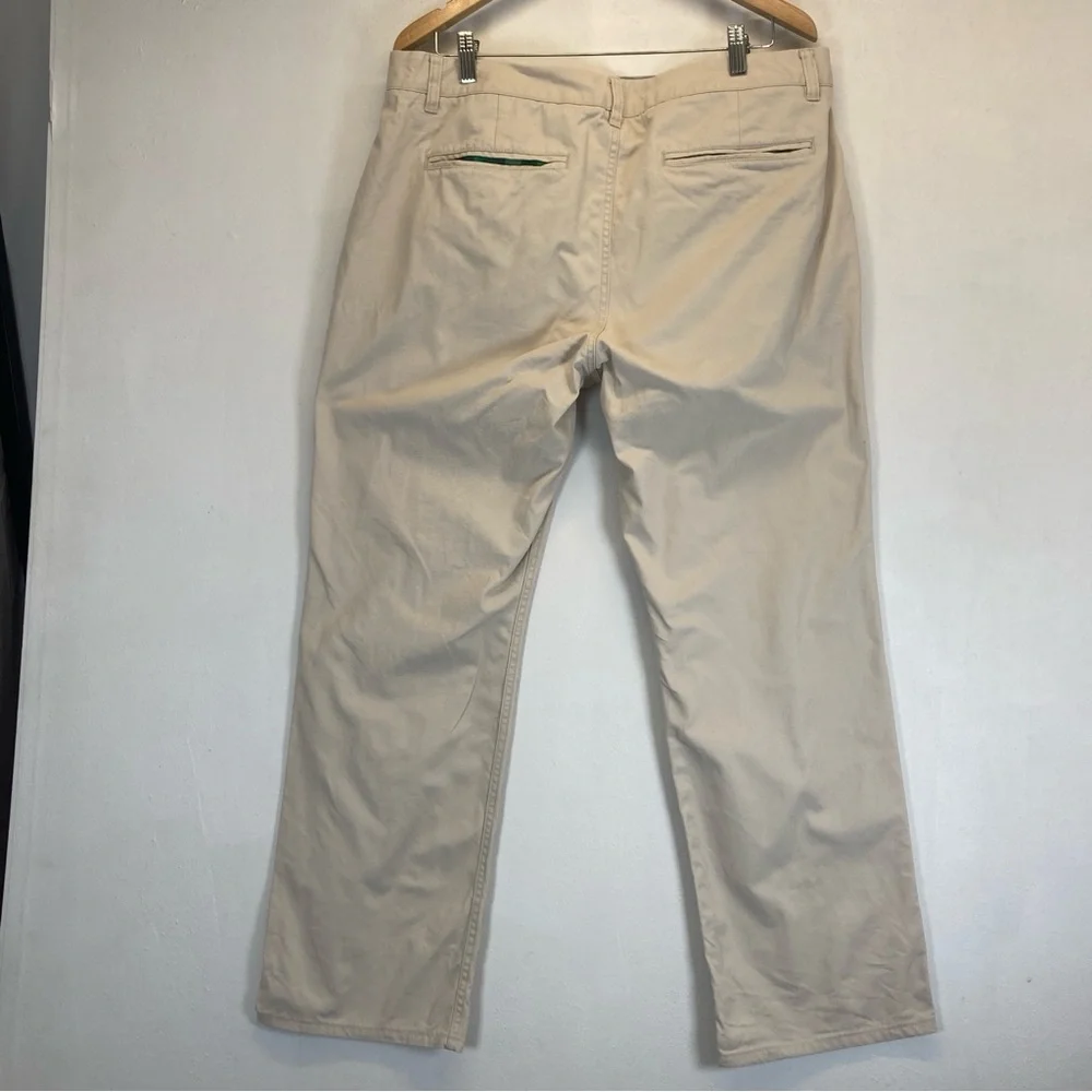 Bonobos Pants Men's 36x30 Khaki Beige Washed Chinos Straight Fit Cotton Casual - Picture 2 of 16